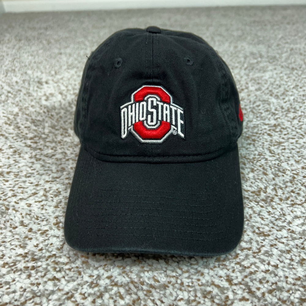 Ohio State Buckeyes Hat Mens OSFM Black New Era NCAA 9TWENTY Adjustable Cap Logo
